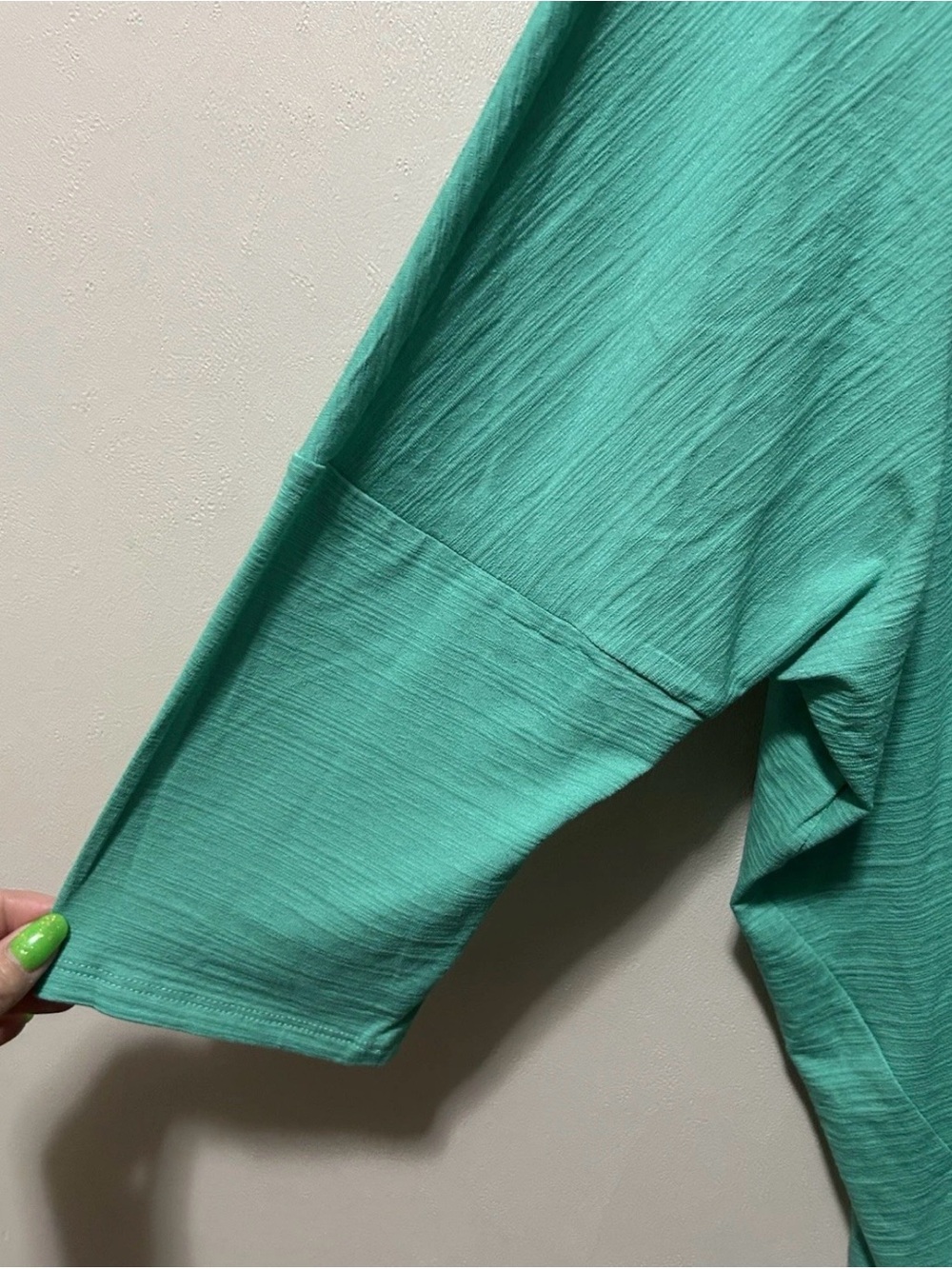 J. Jill Mint Green Relaxed Dolman Sleeve Top - Picture 3 of 6